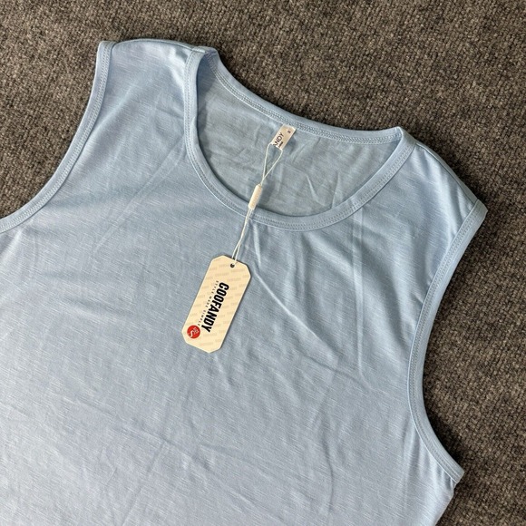 Other - Coofandy Shirt Mens Small  Sleeveless‎ Stretch Blue